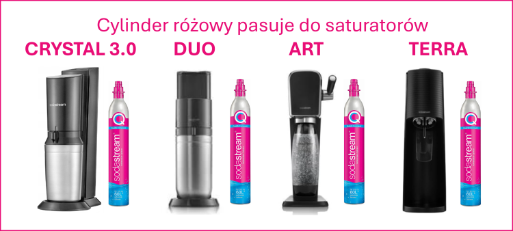 satpink.png różowa butla soda stream warszawa dostawa gratis pink duo terra  atr Sodastream Art, SodaStream Duo, SodaStream Terra
